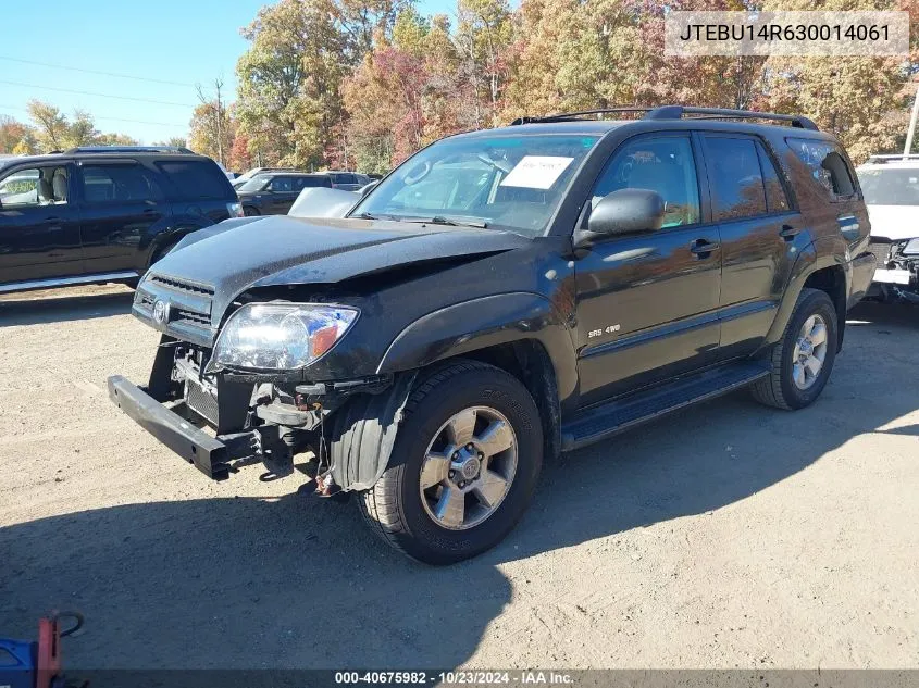 2003 Toyota 4Runner Sr5 V6 VIN: JTEBU14R630014061 Lot: 40675982