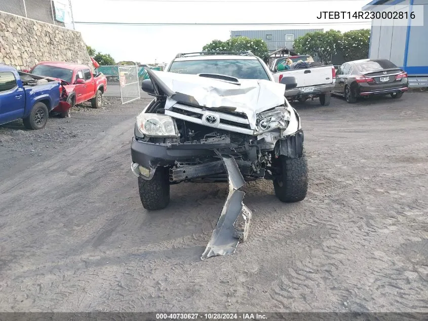 JTEBT14R230002816 2003 Toyota 4Runner Sr5 Sport V8