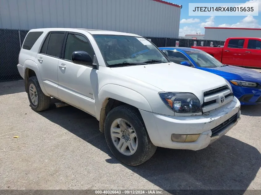 2004 Toyota 4Runner Sr5 V6 VIN: JTEZU14RX48015635 Lot: 40326643