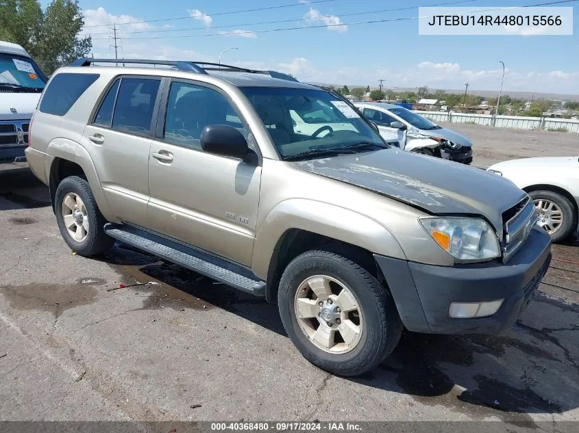 2004 Toyota 4Runner Sr5 V6 VIN: JTEBU14R448015566 Lot: 40368480