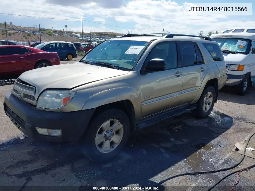 2004 Toyota 4Runner Sr5 V6 VIN: JTEBU14R448015566 Lot: 40368480