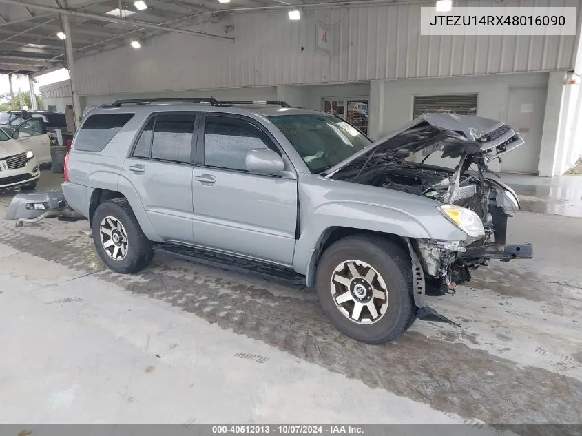 2004 Toyota 4Runner Sr5/Sport VIN: JTEZU14RX48016090 Lot: 40512013