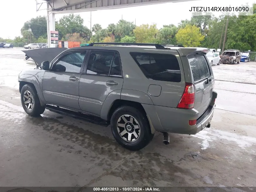 2004 Toyota 4Runner Sr5/Sport VIN: JTEZU14RX48016090 Lot: 40512013