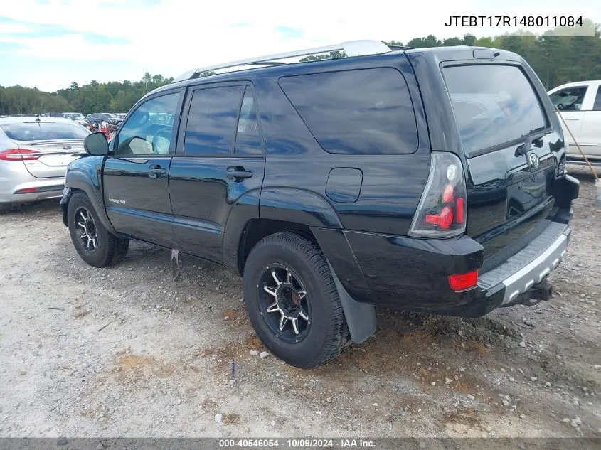 2004 Toyota 4Runner Limited V8 VIN: JTEBT17R148011084 Lot: 40546054