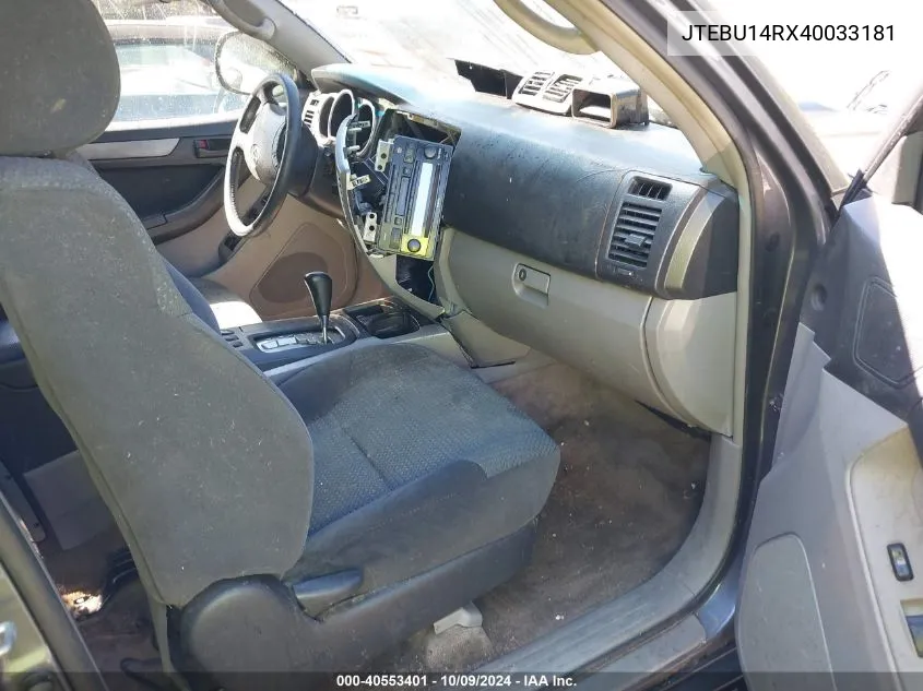 JTEBU14RX40033181 2004 Toyota 4Runner Sr5/Sport