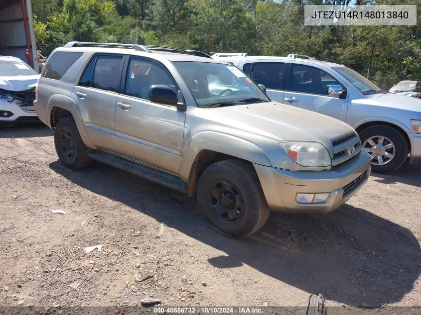 2004 Toyota 4Runner Sr5 V6 VIN: JTEZU14R148013840 Lot: 40556732