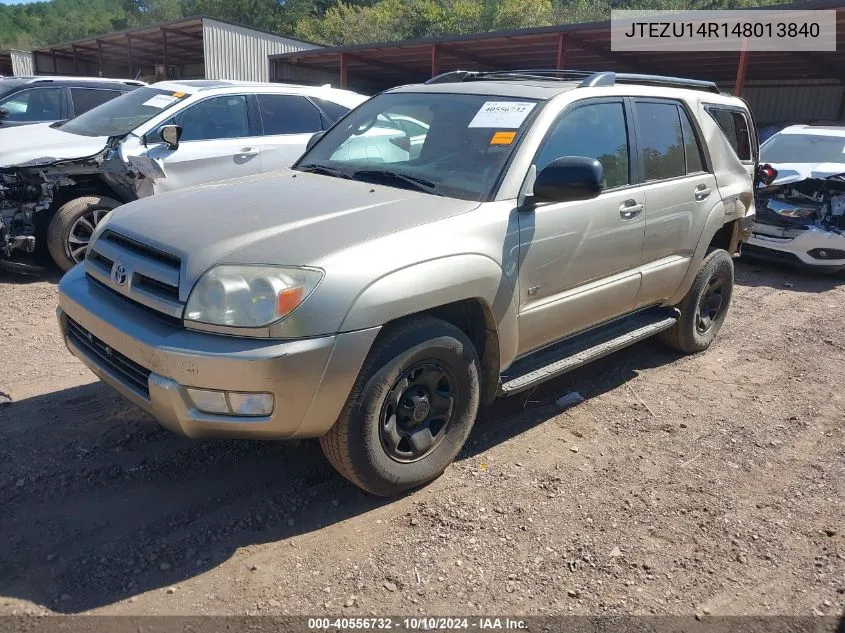 2004 Toyota 4Runner Sr5 V6 VIN: JTEZU14R148013840 Lot: 40556732