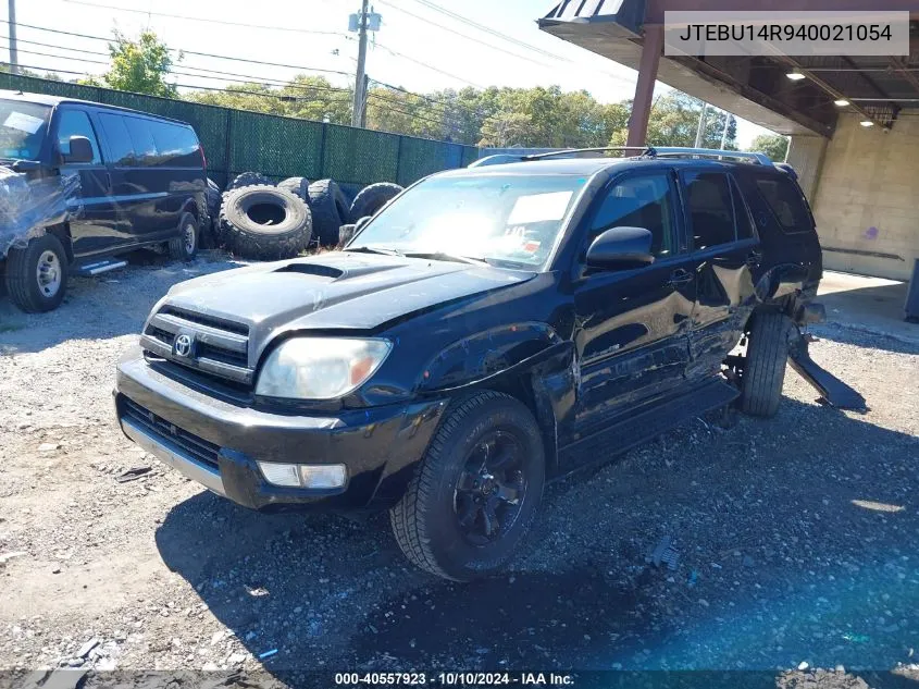 2004 Toyota 4Runner Sr5 Sport V6 VIN: JTEBU14R940021054 Lot: 40557923