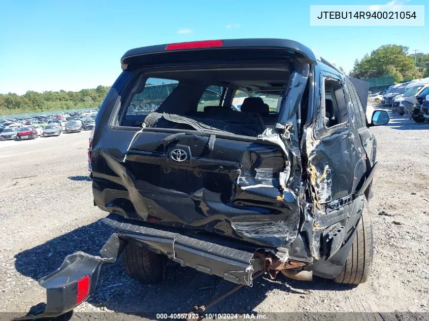 2004 Toyota 4Runner Sr5 Sport V6 VIN: JTEBU14R940021054 Lot: 40557923