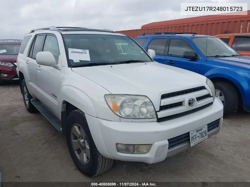 JTEZU17R248015723 2004 Toyota 4Runner Limited V6