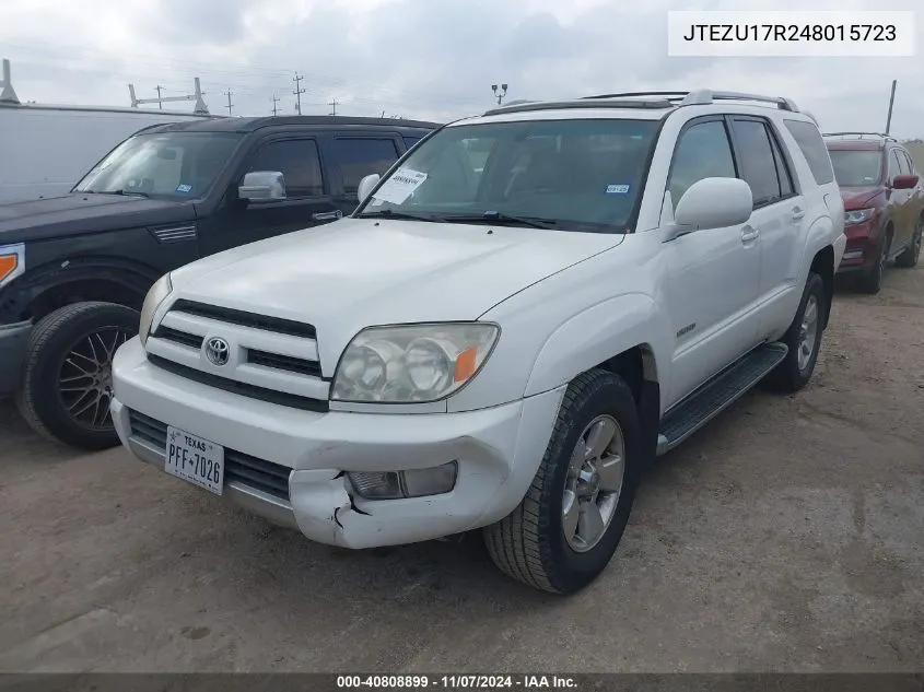 JTEZU17R248015723 2004 Toyota 4Runner Limited V6