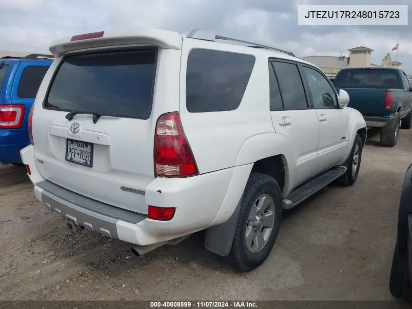 JTEZU17R248015723 2004 Toyota 4Runner Limited V6