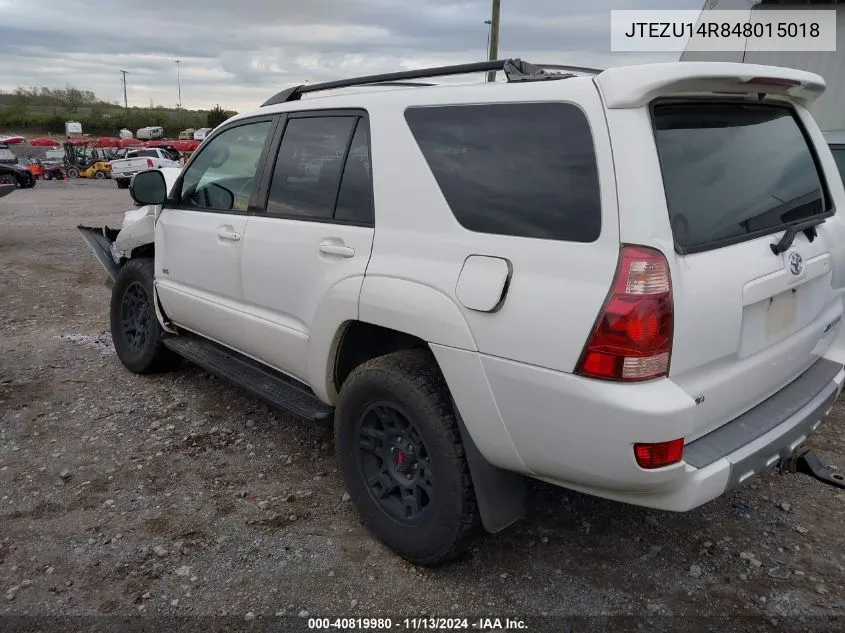 JTEZU14R848015018 2004 Toyota 4Runner Sr5 V6