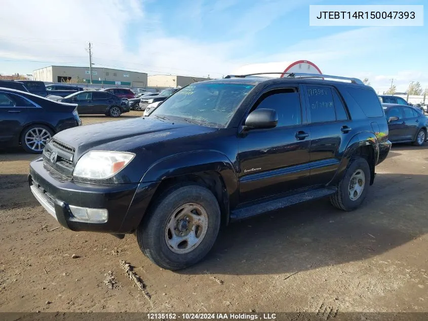 2005 Toyota 4Runner Sr5/Sport VIN: JTEBT14R150047393 Lot: 12135152