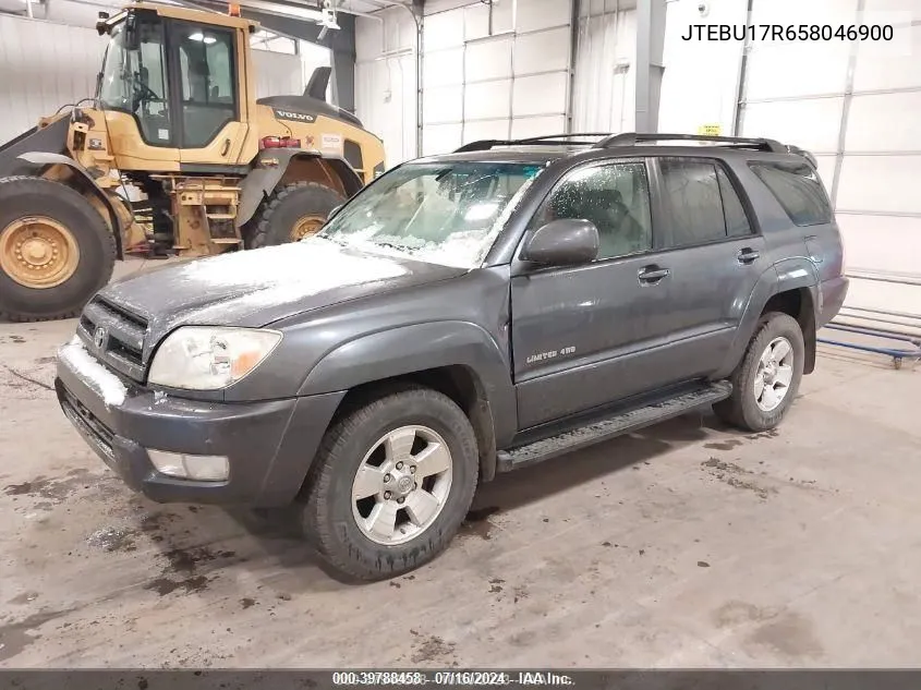 JTEBU17R658046900 2005 Toyota 4Runner Limited V6