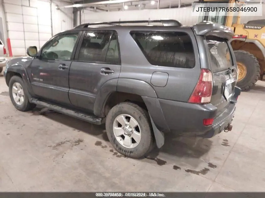 2005 Toyota 4Runner Limited V6 VIN: JTEBU17R658046900 Lot: 39788458