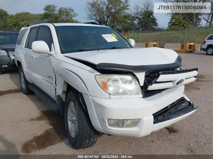 2005 Toyota 4Runner Limited V8 VIN: JTEBT17R150050466 Lot: 40147163