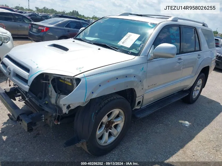 2005 Toyota 4Runner Sr5/Sport VIN: JTEZU14R958026255 Lot: 40256202