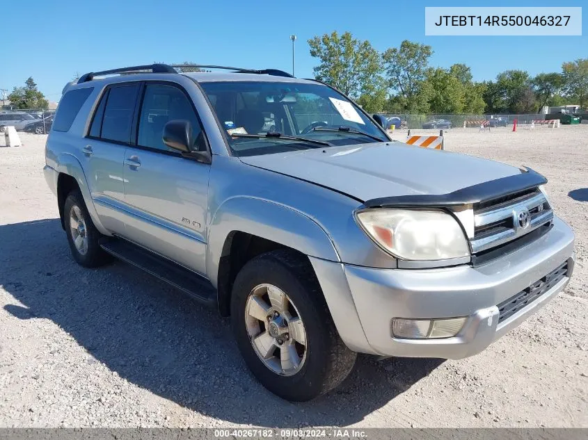 2005 Toyota 4Runner Sr5 V8 VIN: JTEBT14R550046327 Lot: 40267182