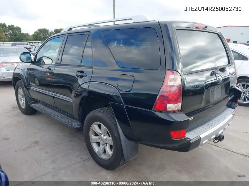 2005 Toyota 4Runner Sr5 Sport V6 VIN: JTEZU14R250052730 Lot: 40286310