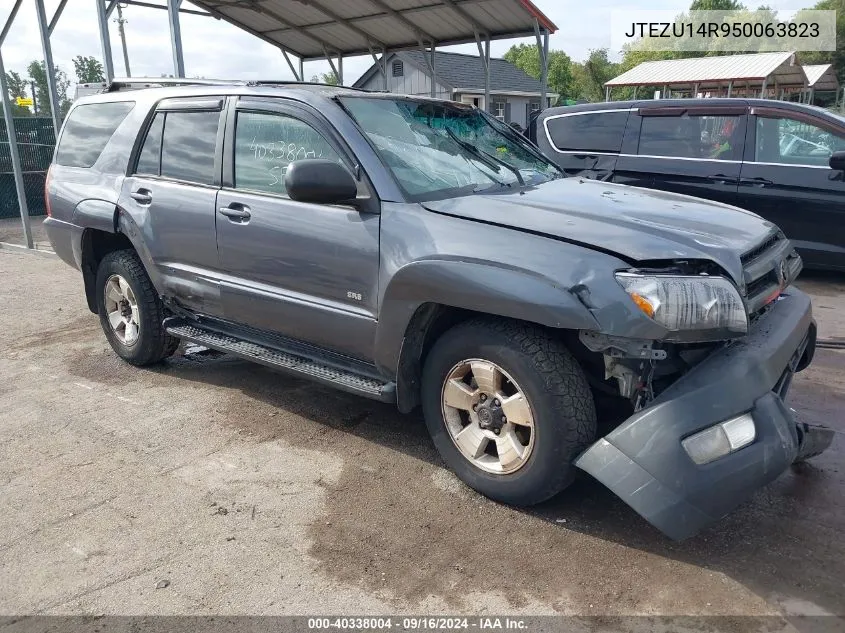 2005 Toyota 4Runner Sr5 V6 VIN: JTEZU14R950063823 Lot: 40338004