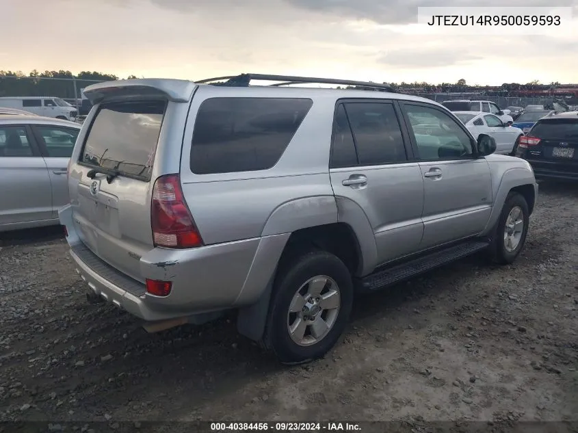 JTEZU14R950059593 2005 Toyota 4Runner Sr5 V6