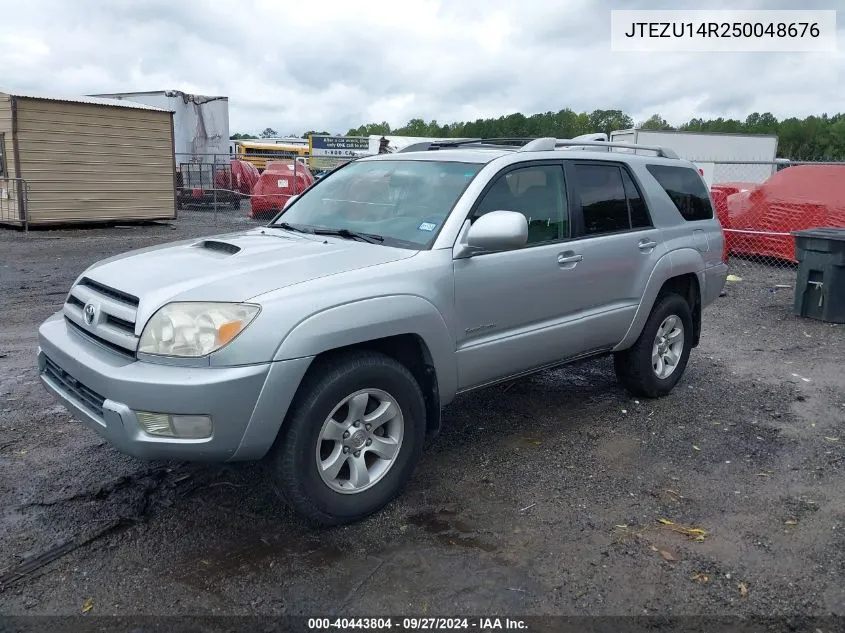 JTEZU14R250048676 2005 Toyota 4Runner Sr5 Sport V6