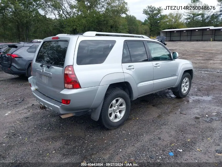 2005 Toyota 4Runner Sr5 Sport V6 VIN: JTEZU14R250048676 Lot: 40443804