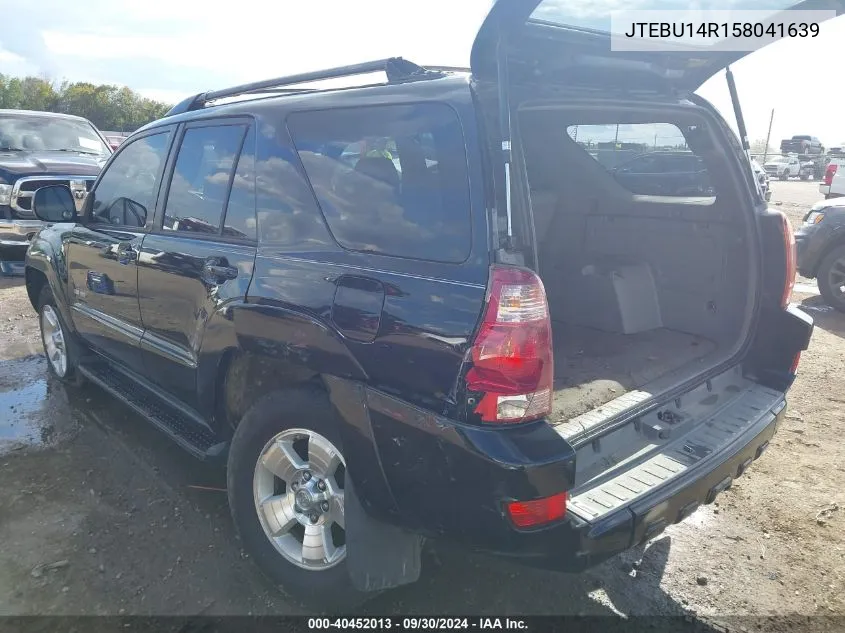 JTEBU14R158041639 2005 Toyota 4Runner Sr5 V6