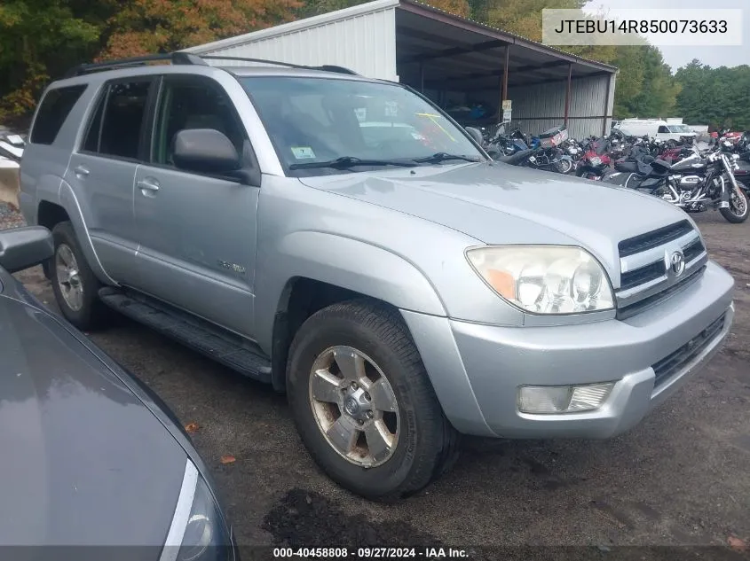 2005 Toyota 4Runner Sr5 V6 VIN: JTEBU14R850073633 Lot: 40458808