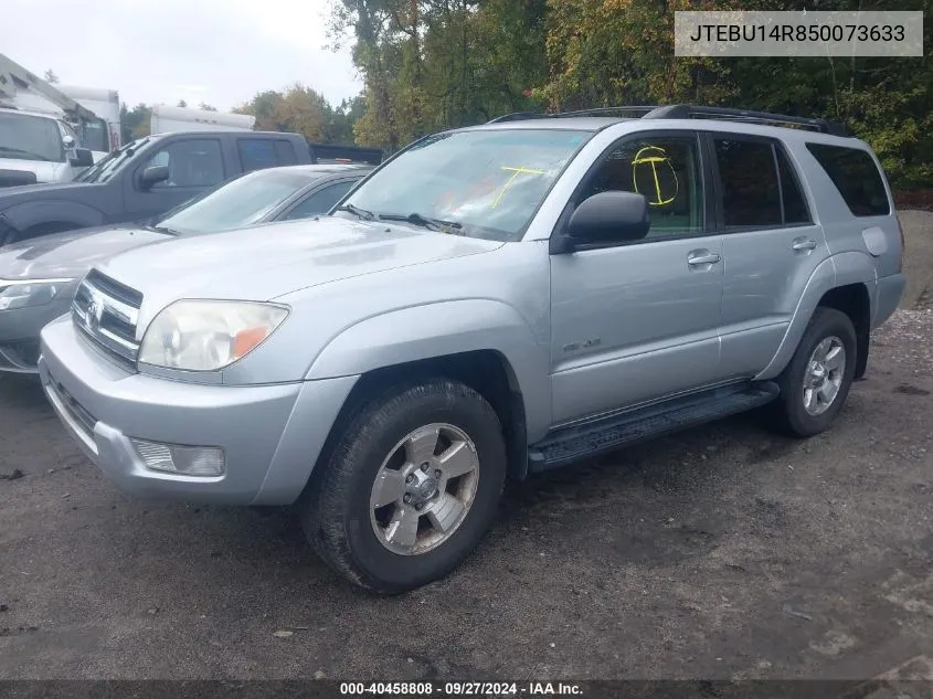 2005 Toyota 4Runner Sr5 V6 VIN: JTEBU14R850073633 Lot: 40458808