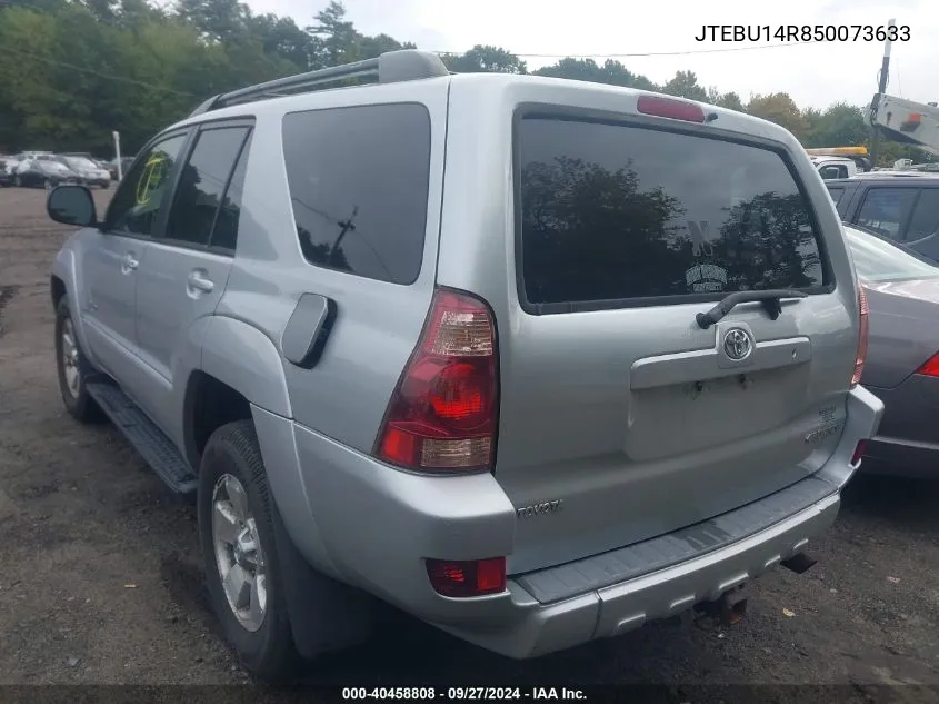 2005 Toyota 4Runner Sr5 V6 VIN: JTEBU14R850073633 Lot: 40458808