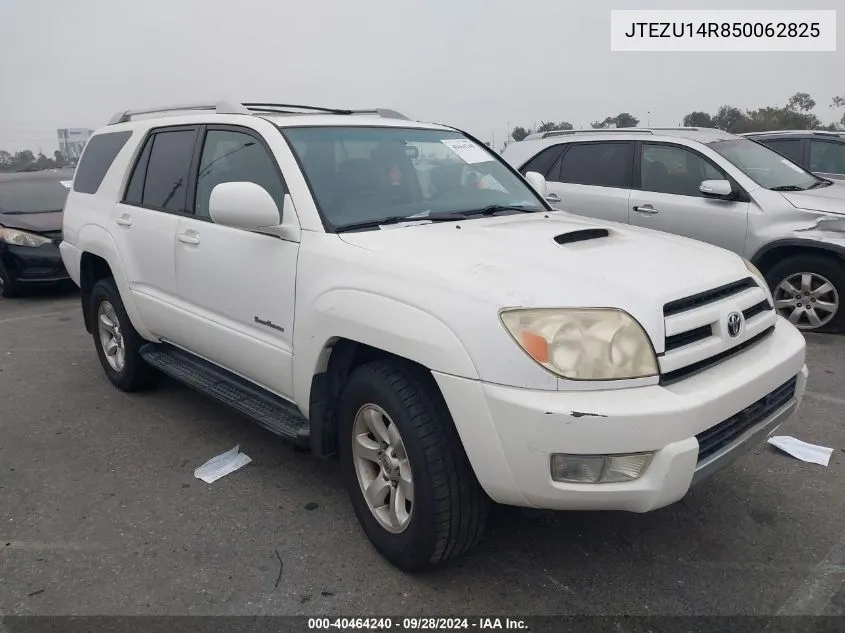 2005 Toyota 4Runner Sr5 Sport V6 VIN: JTEZU14R850062825 Lot: 40464240