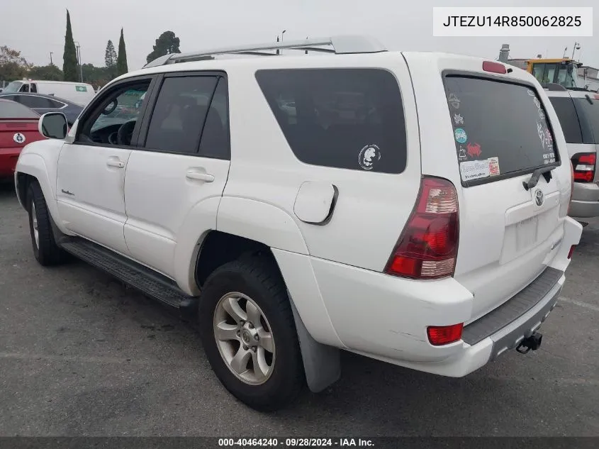 2005 Toyota 4Runner Sr5 Sport V6 VIN: JTEZU14R850062825 Lot: 40464240