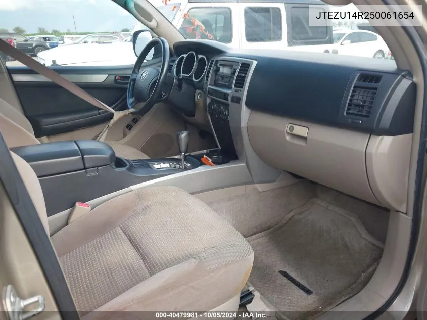 JTEZU14R250061654 2005 Toyota 4Runner Sr5/Sport