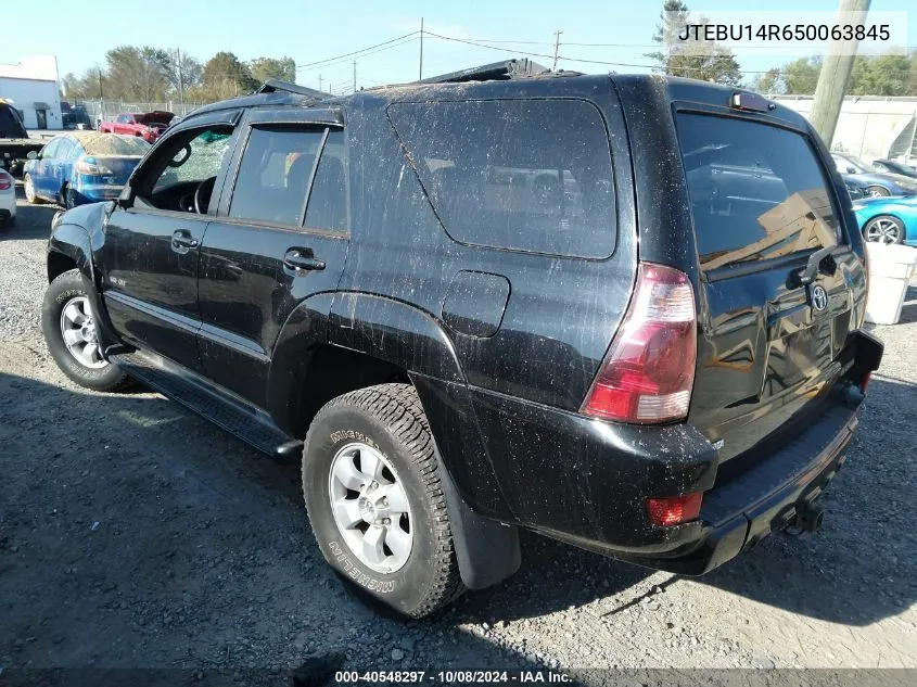 2005 Toyota 4Runner Sr5 V6 VIN: JTEBU14R650063845 Lot: 40548297