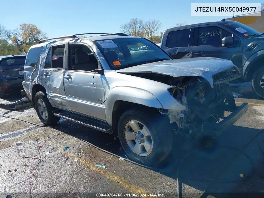 2005 Toyota 4Runner Sr5 V6 VIN: JTEZU14RX50049977 Lot: 40754765