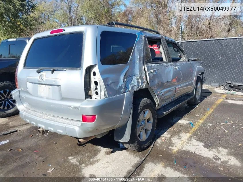 2005 Toyota 4Runner Sr5 V6 VIN: JTEZU14RX50049977 Lot: 40754765