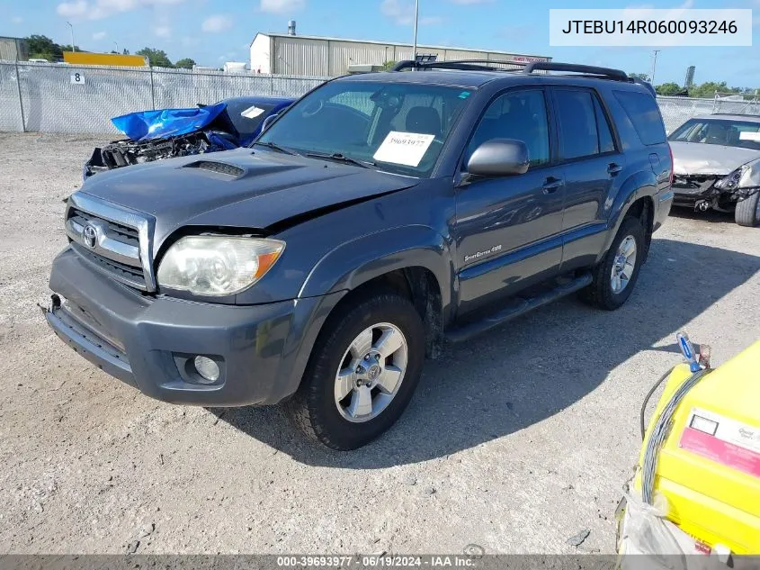 2006 Toyota 4Runner Sr5 Sport V6 VIN: JTEBU14R060093246 Lot: 39693977