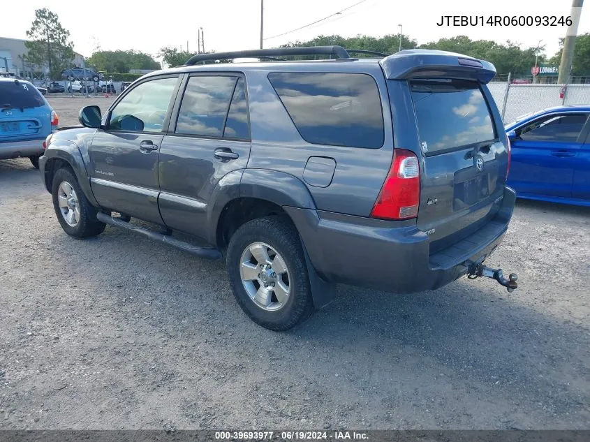 2006 Toyota 4Runner Sr5 Sport V6 VIN: JTEBU14R060093246 Lot: 39693977