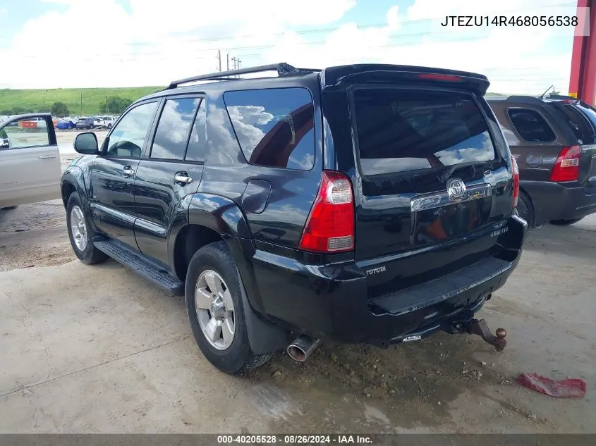 2006 Toyota 4Runner Sr5 V6 VIN: JTEZU14R468056538 Lot: 40205528