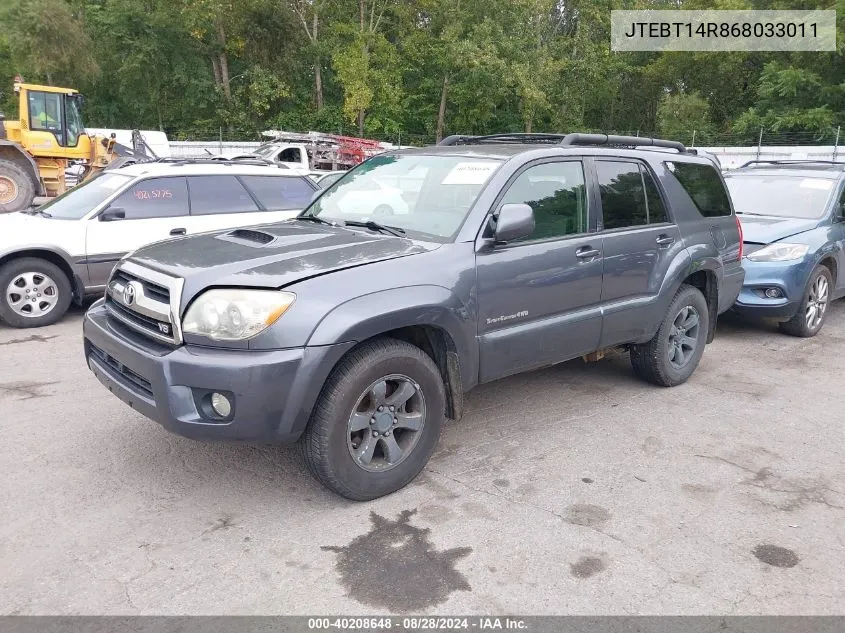 2006 Toyota 4Runner Sr5 Sport V8 VIN: JTEBT14R868033011 Lot: 40208648