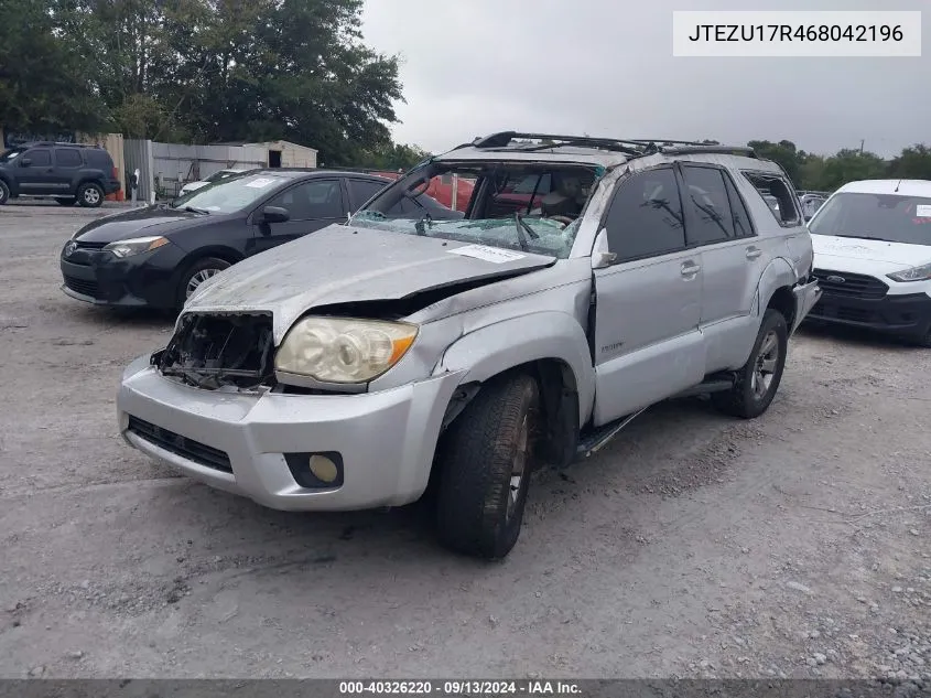 2006 Toyota 4Runner Limited V6 VIN: JTEZU17R468042196 Lot: 40326220