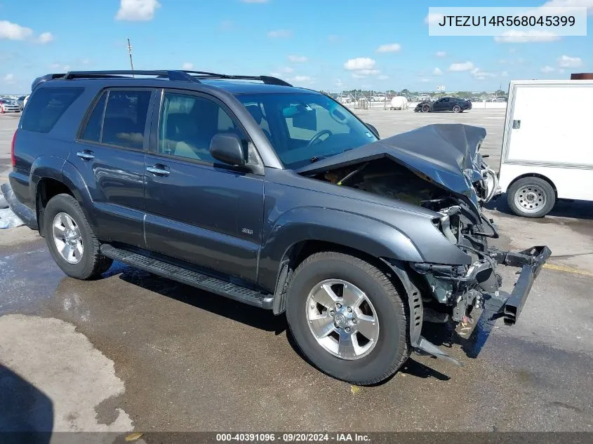 2006 Toyota 4Runner Sr5 V6 VIN: JTEZU14R568045399 Lot: 40391096