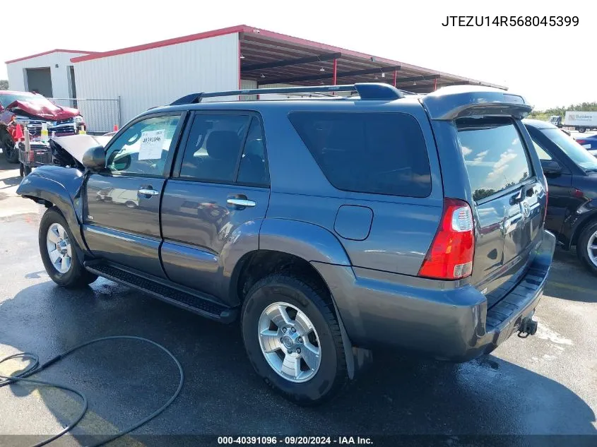 2006 Toyota 4Runner Sr5 V6 VIN: JTEZU14R568045399 Lot: 40391096