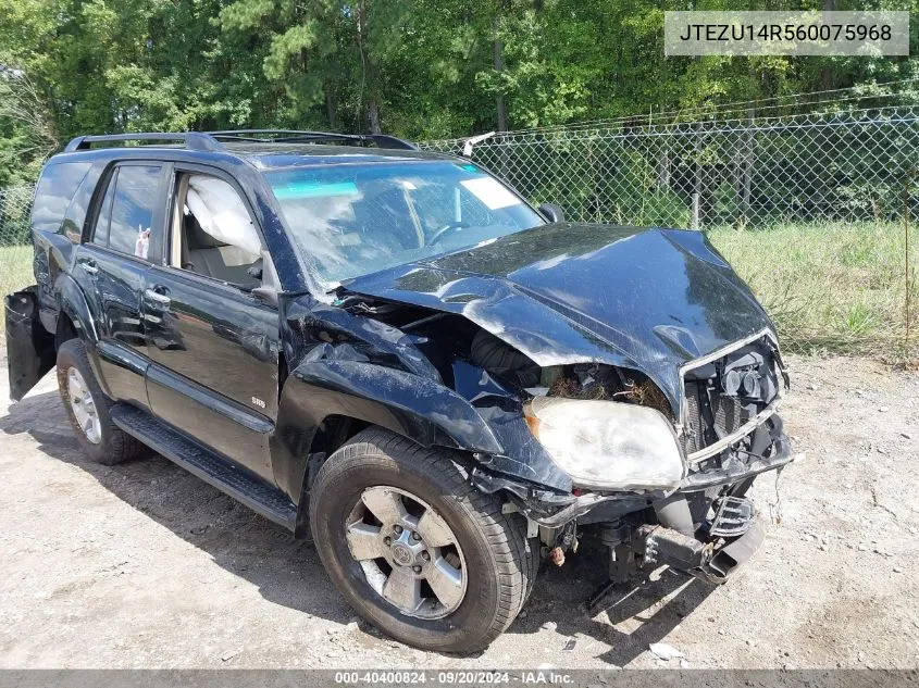 2006 Toyota 4Runner Sr5 V6 VIN: JTEZU14R560075968 Lot: 40400824