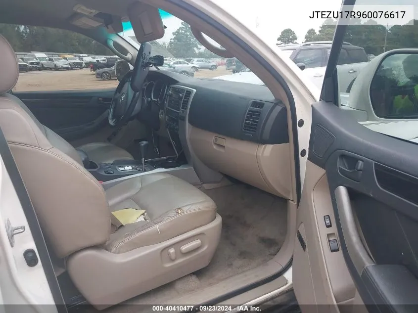 JTEZU17R960076617 2006 Toyota 4Runner Limited V6