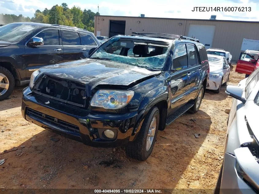 2006 Toyota 4Runner Sr5 V6 VIN: JTEZU14R160076213 Lot: 40494095