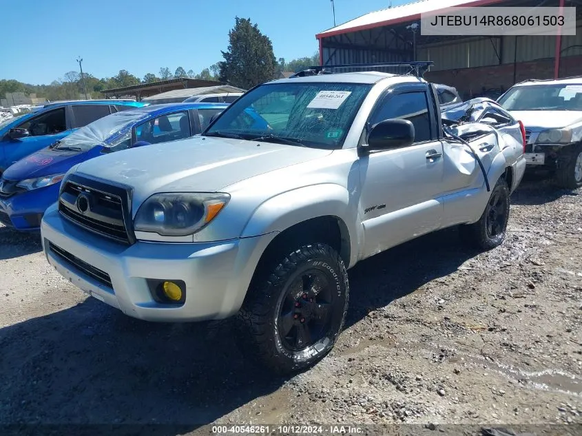 2006 Toyota 4Runner Sr5 V6 VIN: JTEBU14R868061503 Lot: 40546261