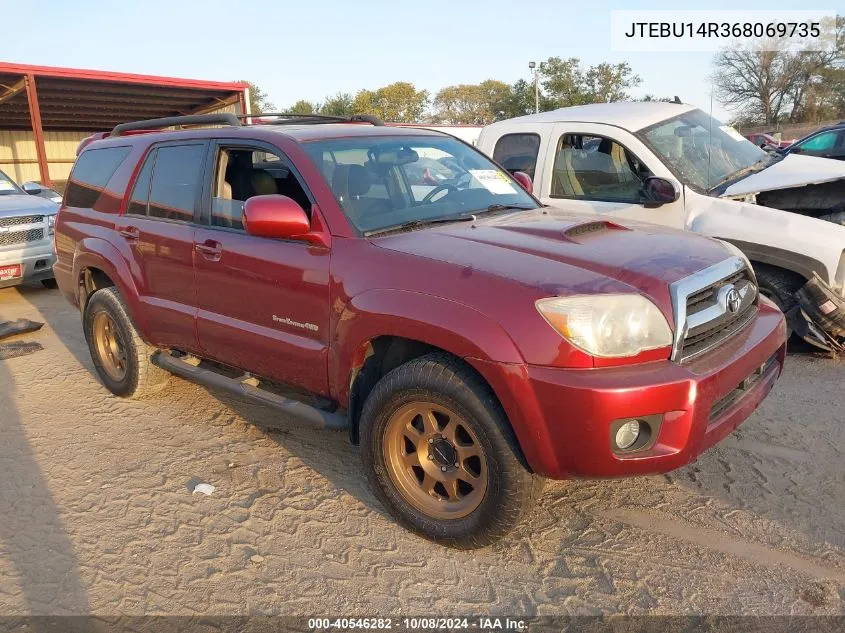 2006 Toyota 4Runner Sr5/Sport VIN: JTEBU14R368069735 Lot: 40546282